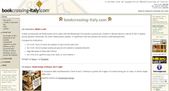 Desktop Screenshot of bookcrossing-italy.com