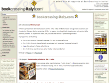 Tablet Screenshot of bookcrossing-italy.com